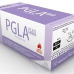 Vetsuture PGLAplus 1 - 40mm. (12 pcs.) Reverse Cutting Needle - Triangular (PGLA + 4CN)
