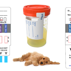 Veti-Screen 5- Drug-test (10 stk test af Amphetamine, Cocaine, Methamphetamine, Opiates og THC))